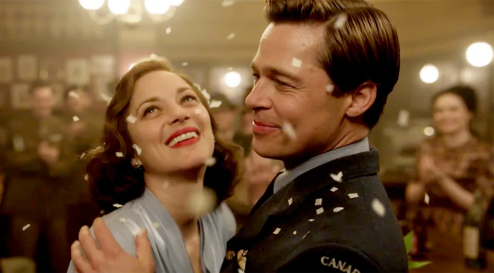Marion Cotillard and Brad Pitt
