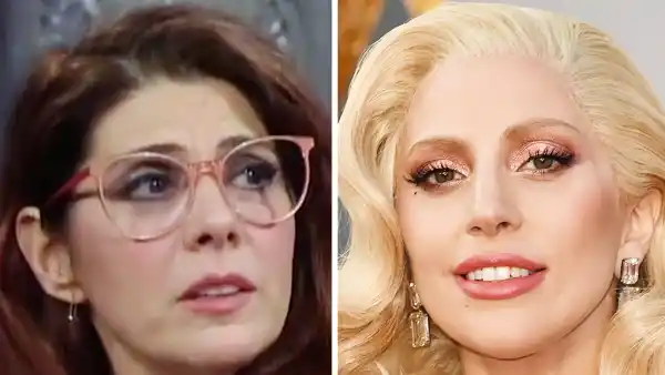 Marisa Tomei Lady Gaga Stephen Colbert