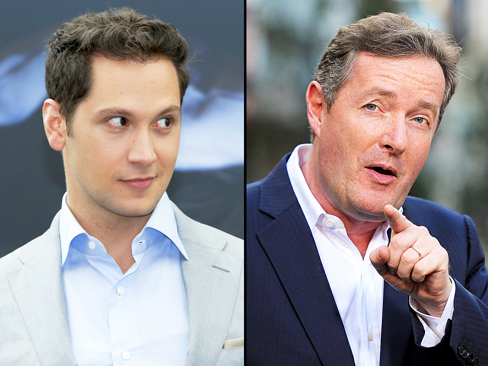 Matt McGorry and Piers Morgan (from left)