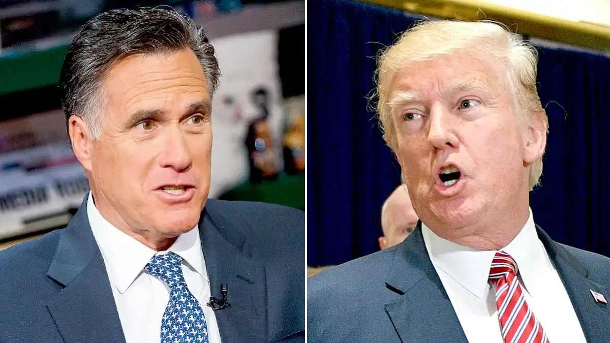 Mitt Romney and Donald Trump