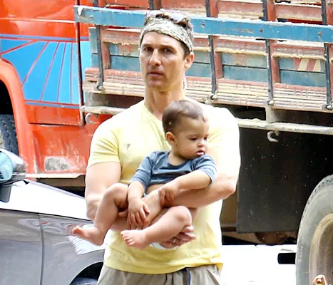 Matthew McConaughey and Livingston