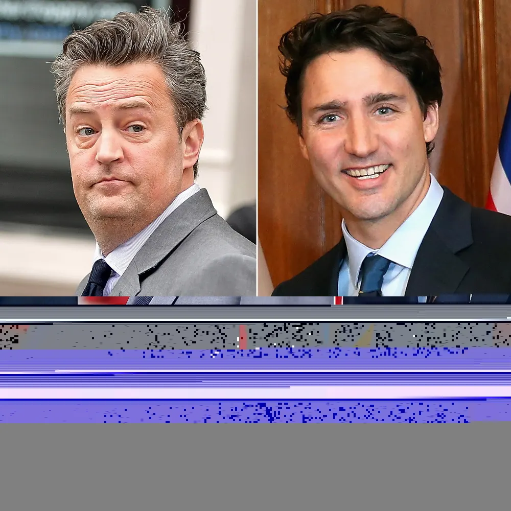Matthew Perry and Justin Trudeau