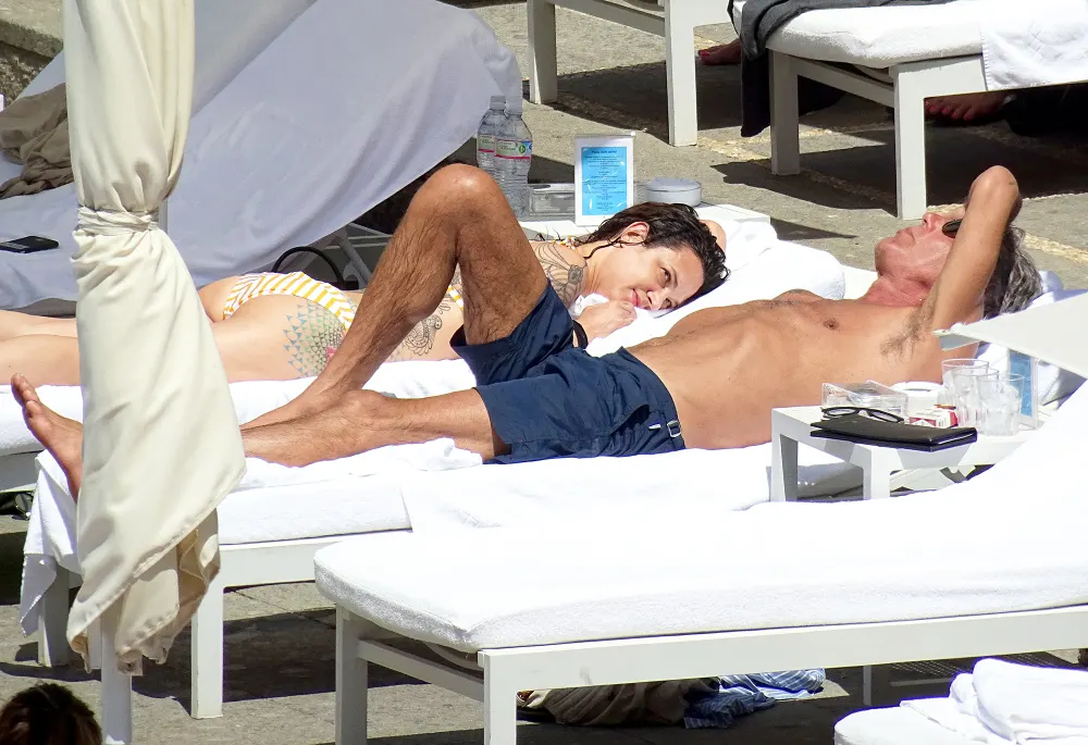 Asia Argento and Anthony Bourdain