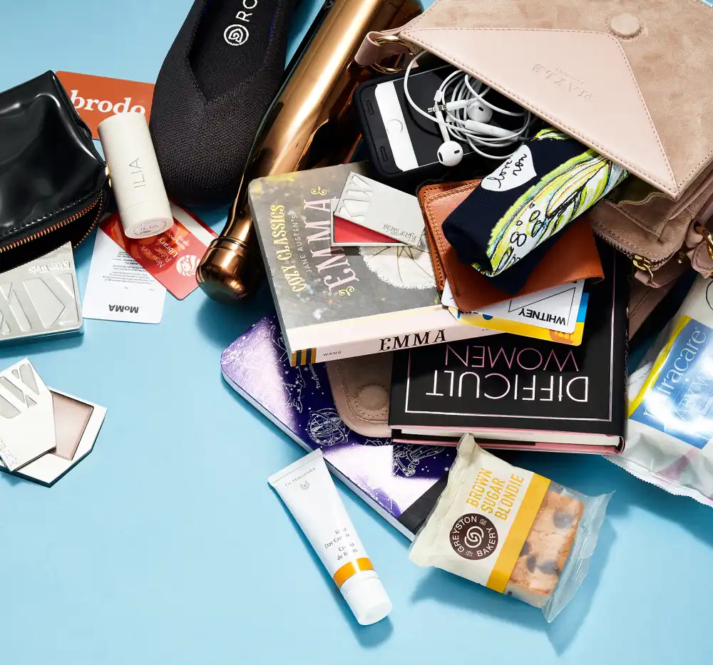 Megan Boone What's In My Bag WIMB