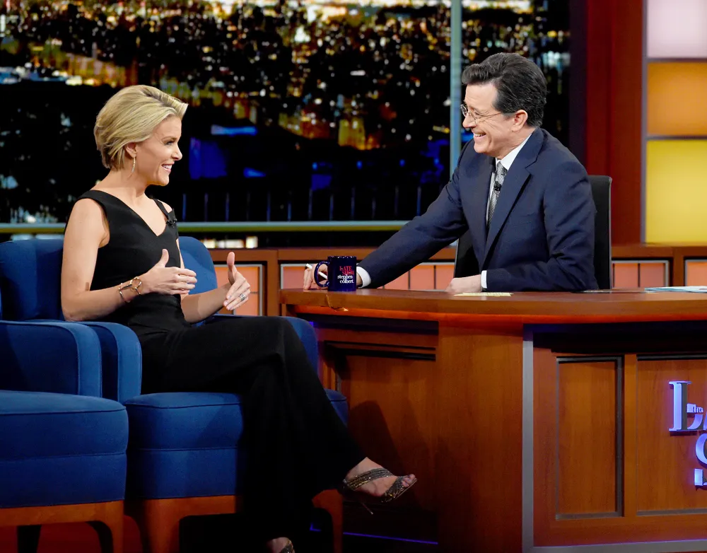Megyn Kelly and Stephen Colbert