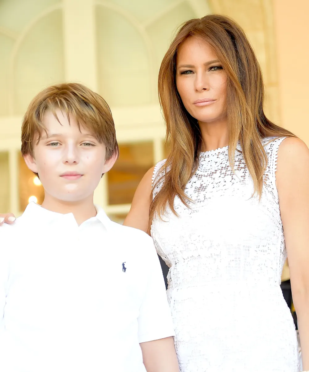 Barron and Melania Trump