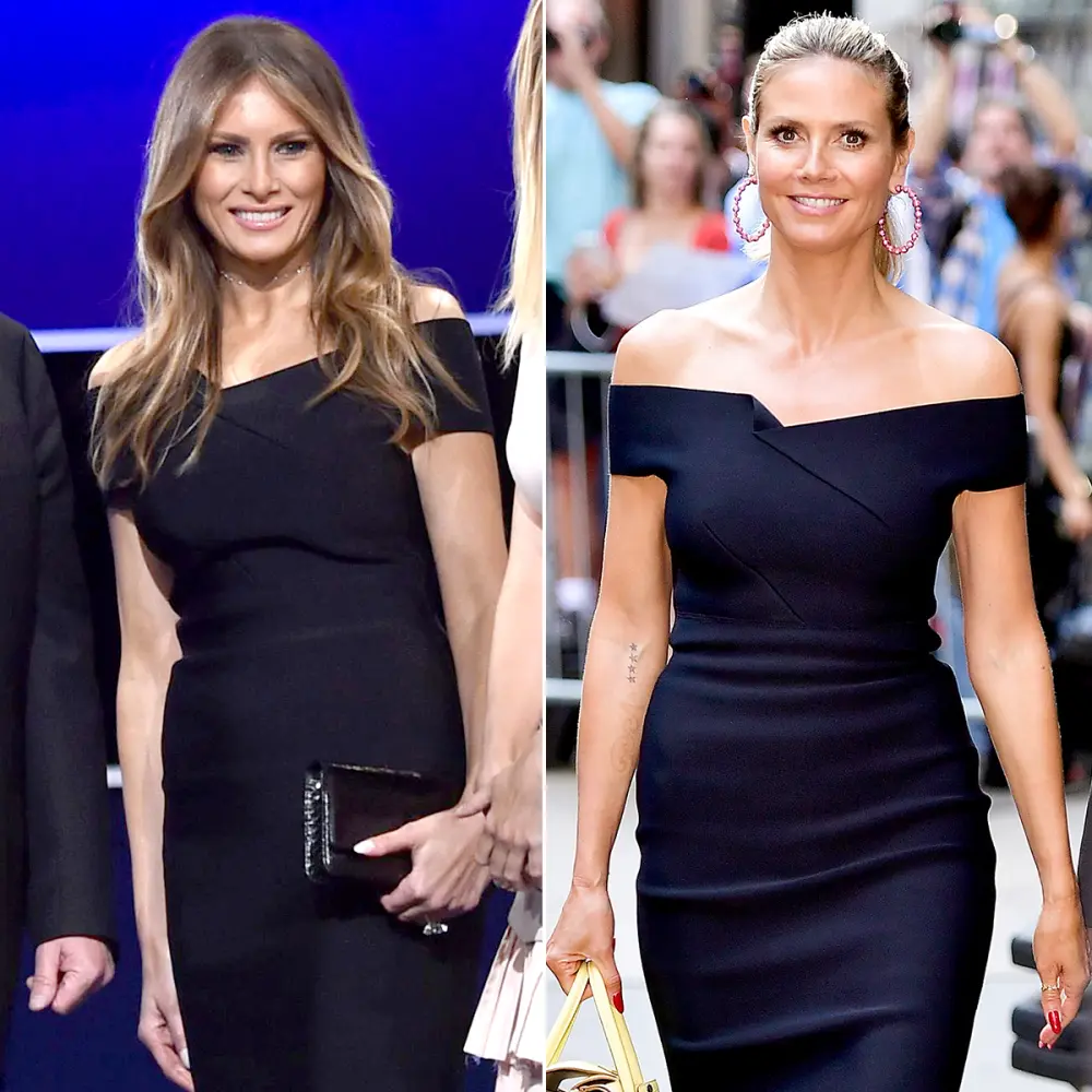 Melania Trump and Heidi Klum