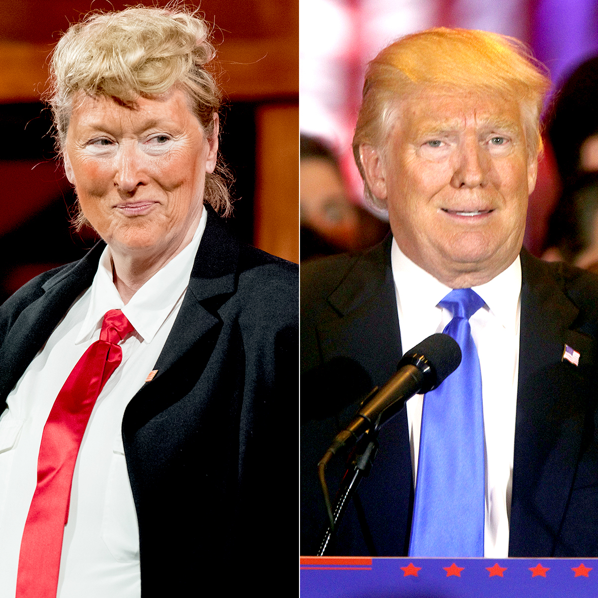 Meryl Streep and Donald Trump