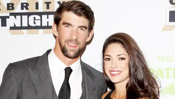 Michael Phelps and Nicole Johnson arrive at Muhammad Ali's Celebrity Fight Night XXIII at the JW Marriott Phoenix Desert Ridge Resort & Spa on March 18, 2017 in Phoenix, Arizona.