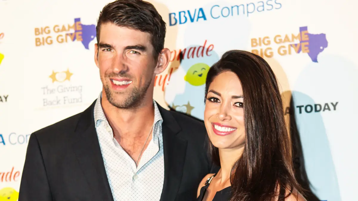 Michael and Nicole Phelps in Houston