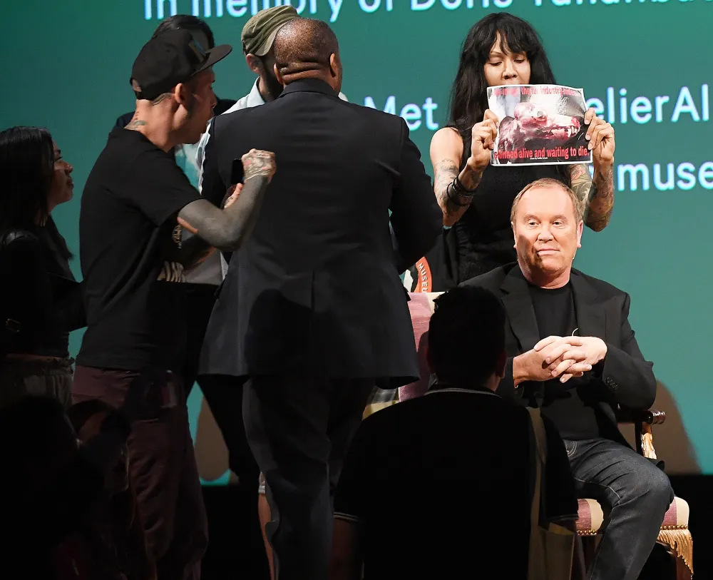 Michael Kors protesters