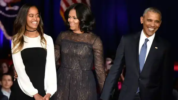 Malia Obama Michelle Obama Barack Obama Farewell Speech Style