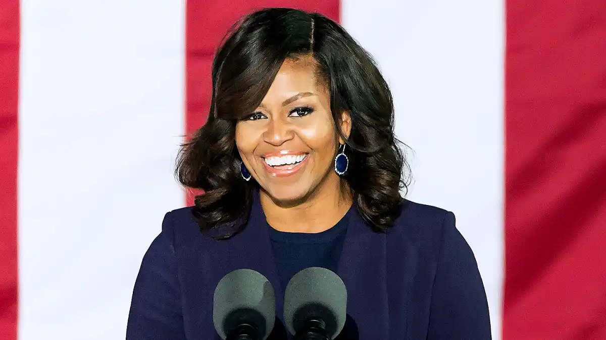 Michelle Obama speaks during the Hillary Clinton 'Get Out The Vote' campaign rally with Bruce Springsteen and Jon Bon Jovi at Independence Hall on November 7, 2016 in Philadelphia, Pennsylvania.