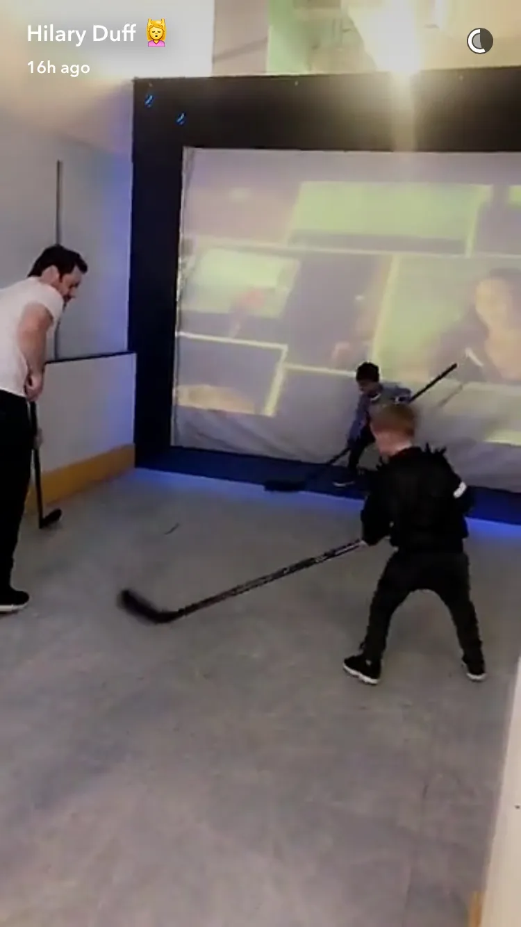 Mike Comrie hockey Luca Hilary Duff