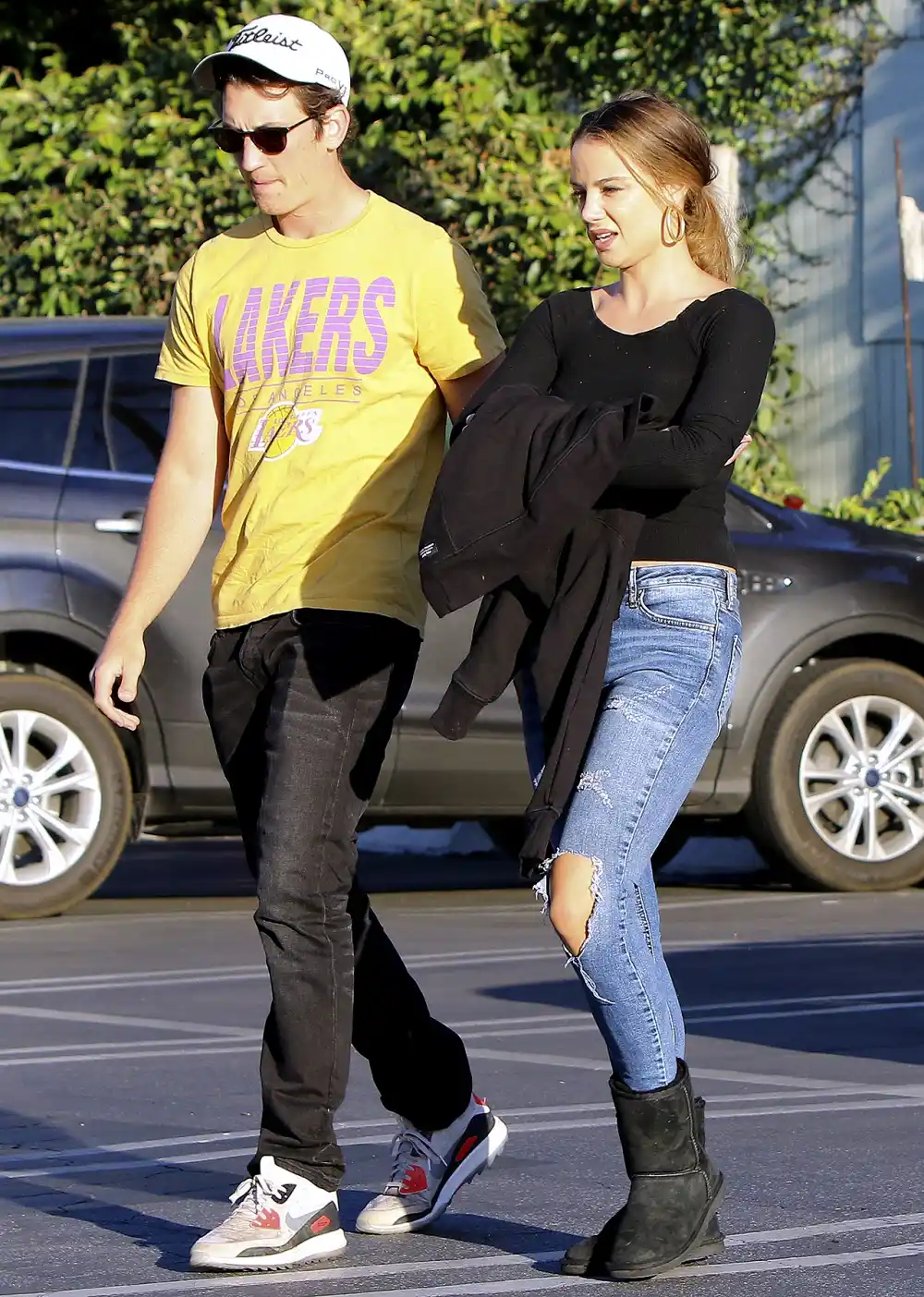 Miles Teller was seen taking his girlfriend Keleigh Sperry out for a sushi dinner in Studio City.