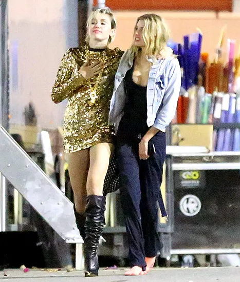 Miley Cyrus and Stella Maxwell