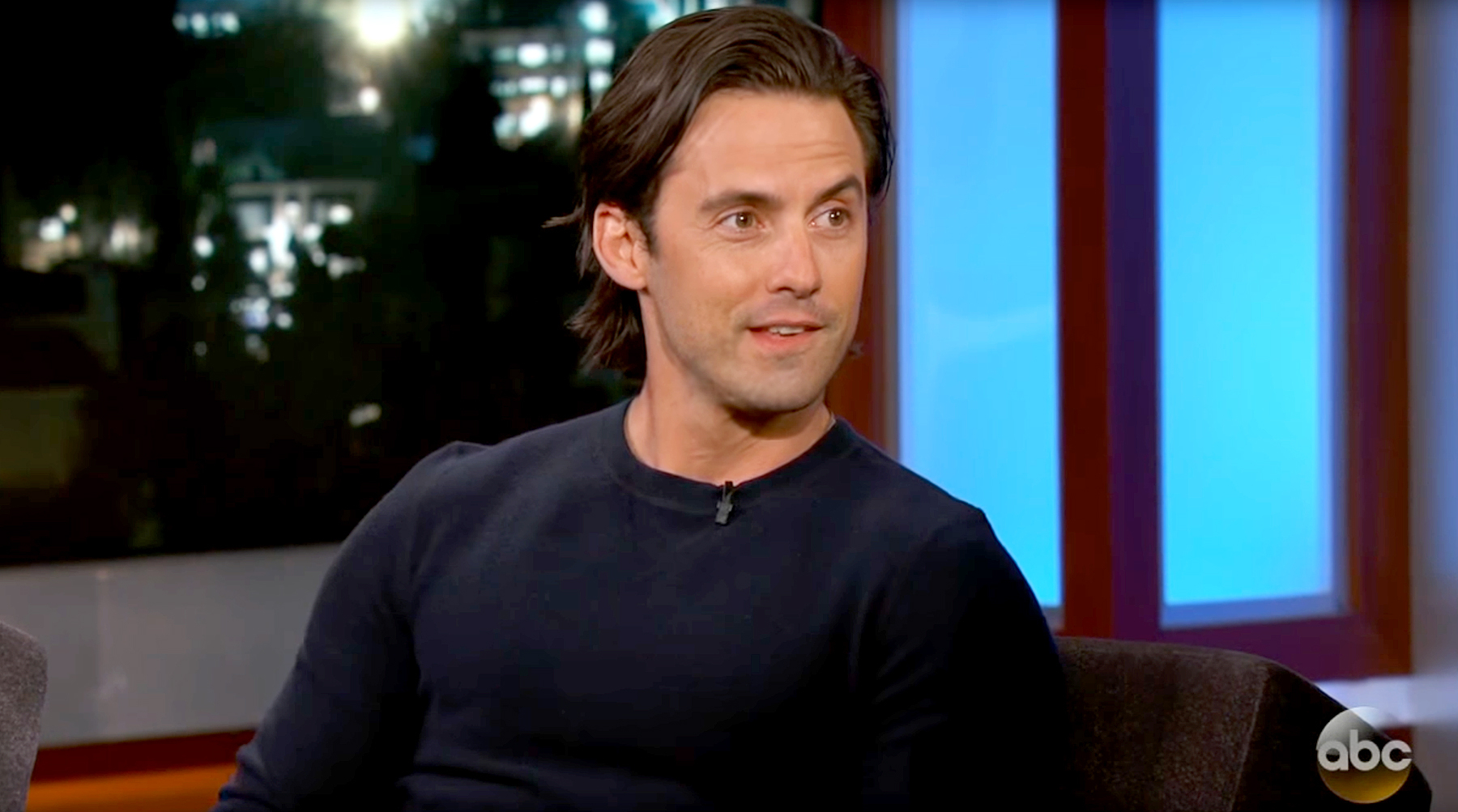 Milo ventimiglia on kimmel d6ee0df0 e918 496f b7d9 545eeffbdf57