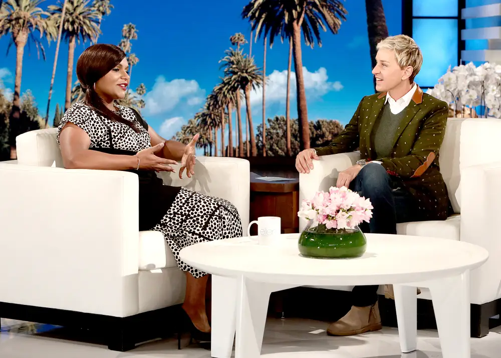 Mindy Kaling and Ellen DeGeneres