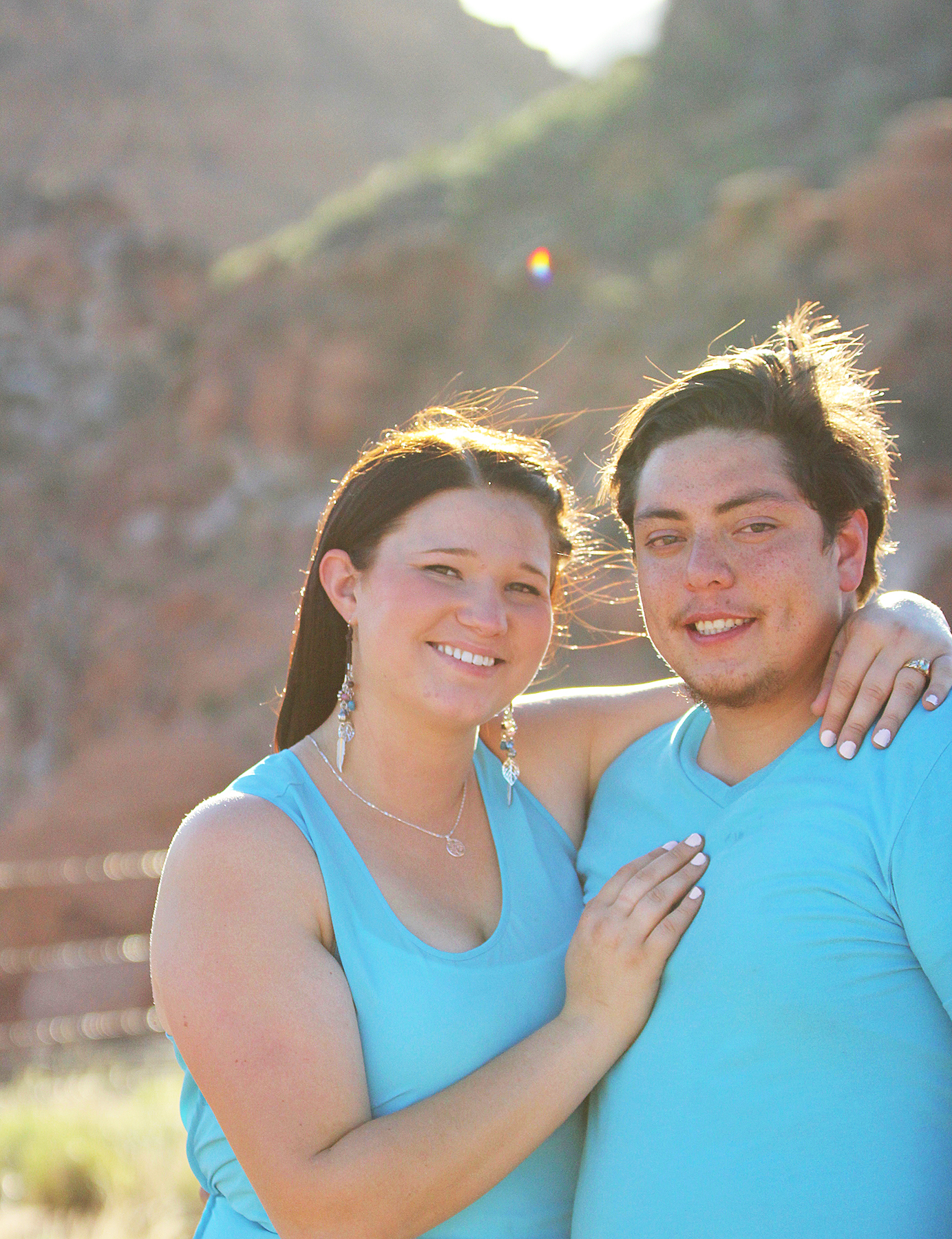 Mykelti Brown and Antonio Padron