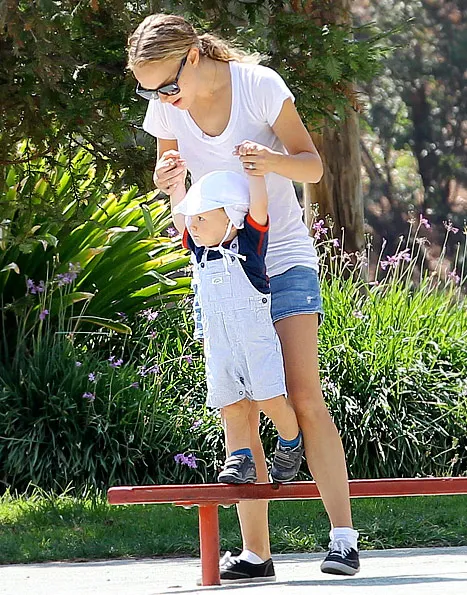 Natalie and Aleph at park