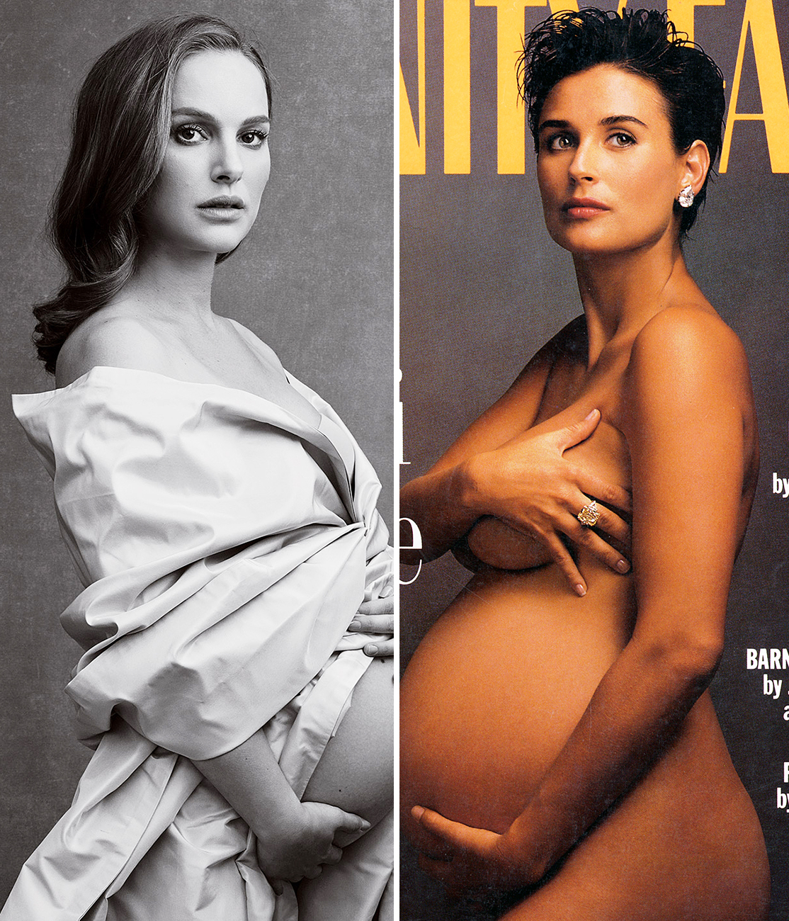 Natalie Portman Demi Moore Vanity Fair covers