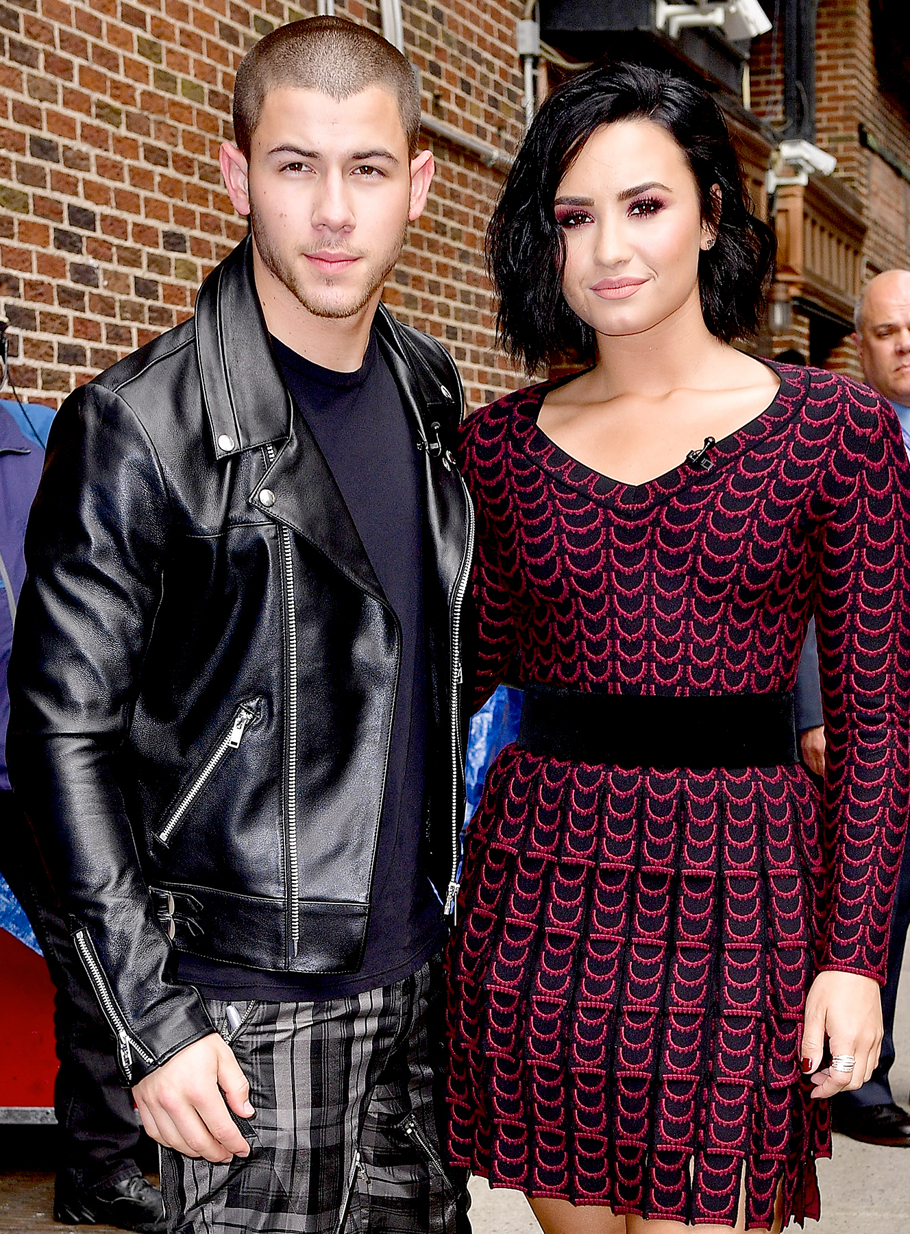 Nick Jonas and Demi Lovato visit 'The Late Show With Stephen Colbert' at the Ed Sullivan Theater on June 16, 2016, in New York City.