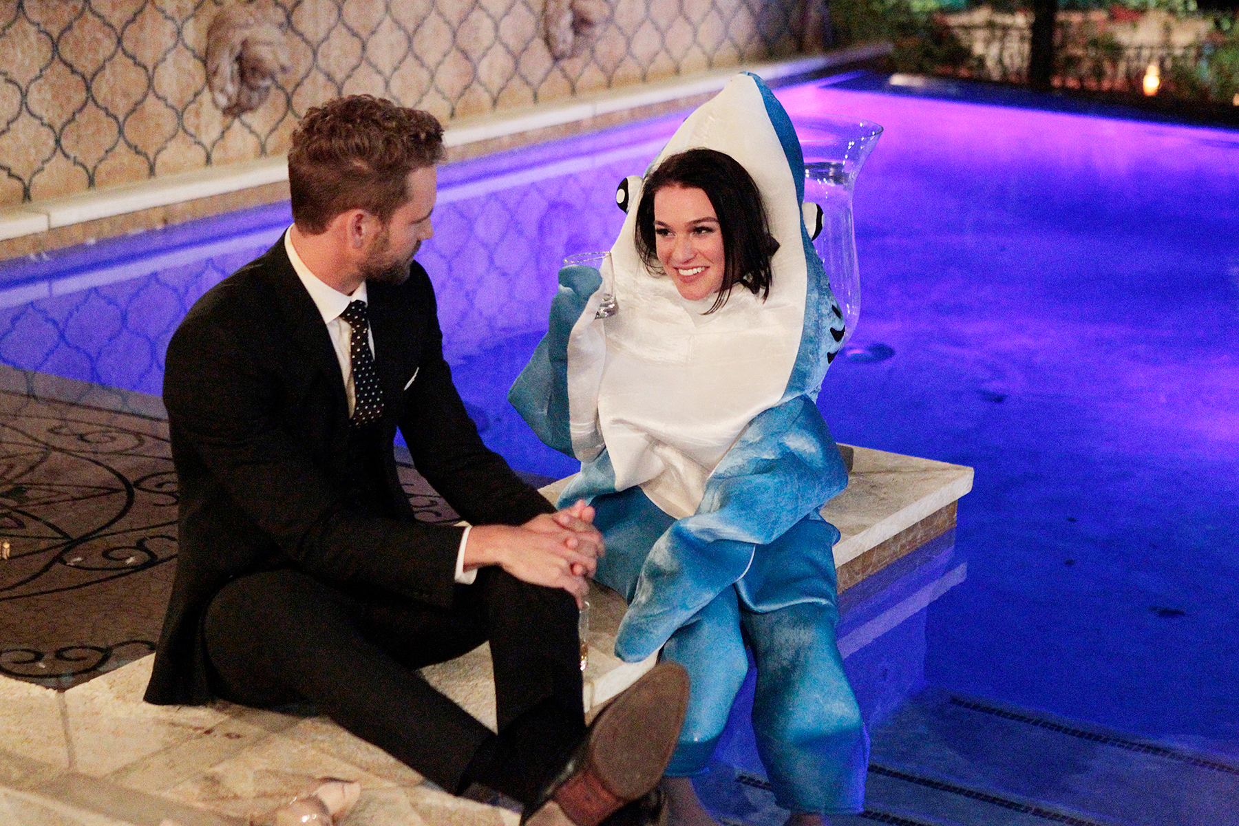 Nick Viall The Bachelor Alexis shark costume