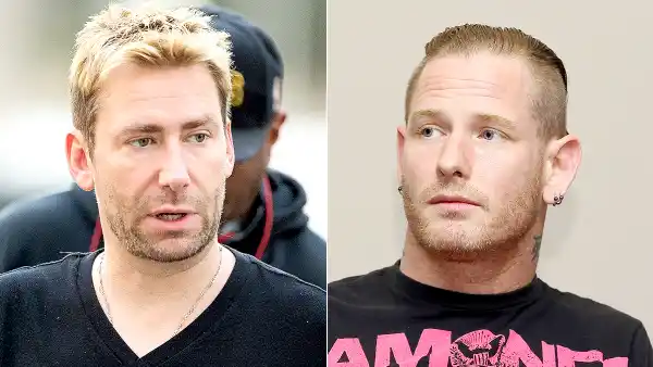 Chad Kroeger of Nickelback and Corey Taylor of Slipknot