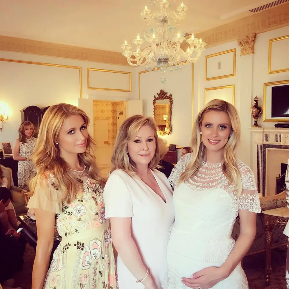 Paris Hilton, Kathy Hilton and Nicky Hilton (from left).