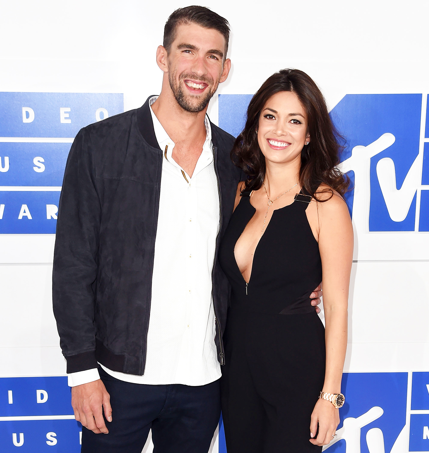 Michael Phelps and Nicole Johnson