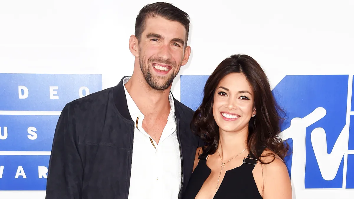 Michael Phelps and Nicole Johnson