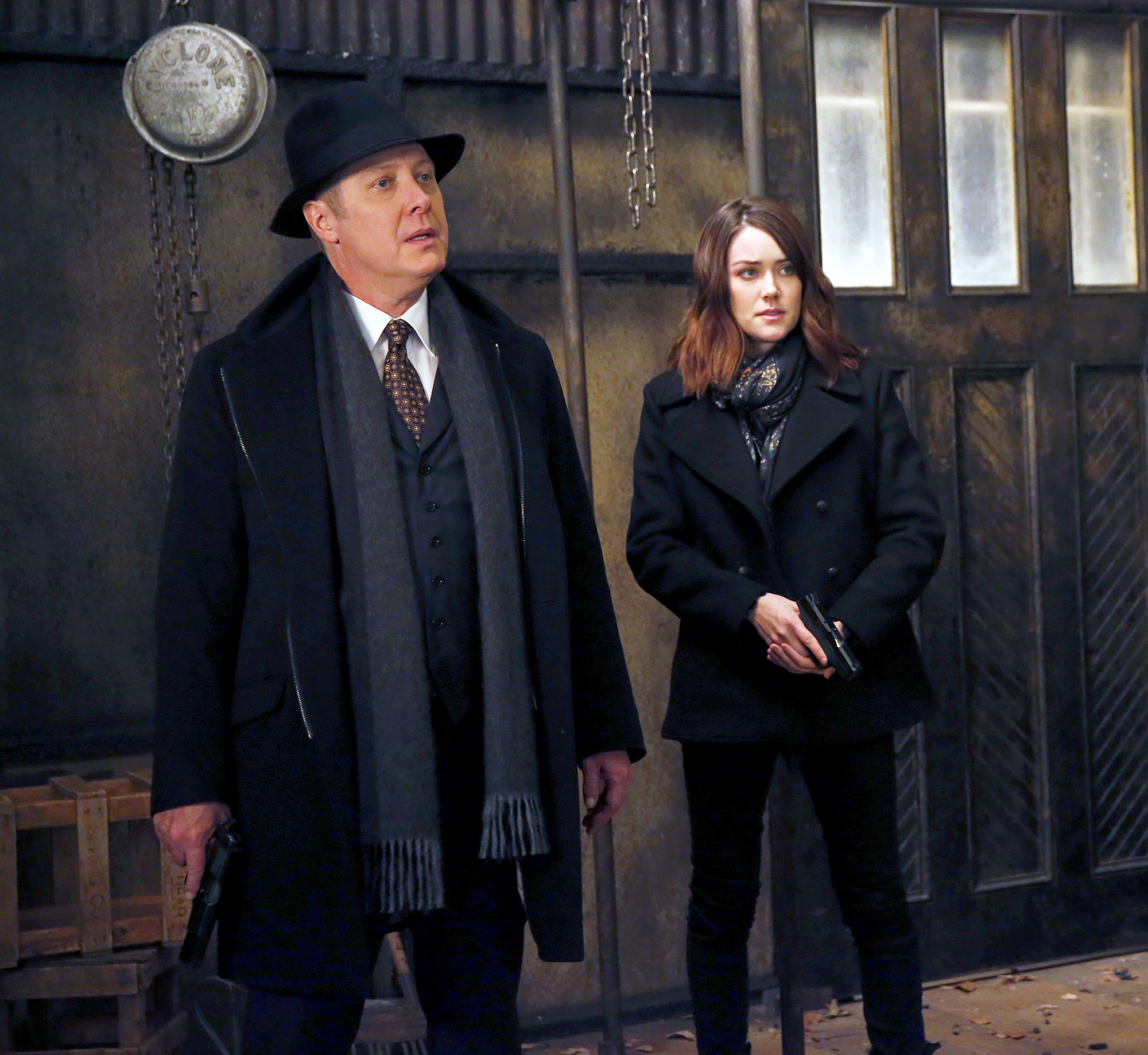 James Spader and Megan Boone