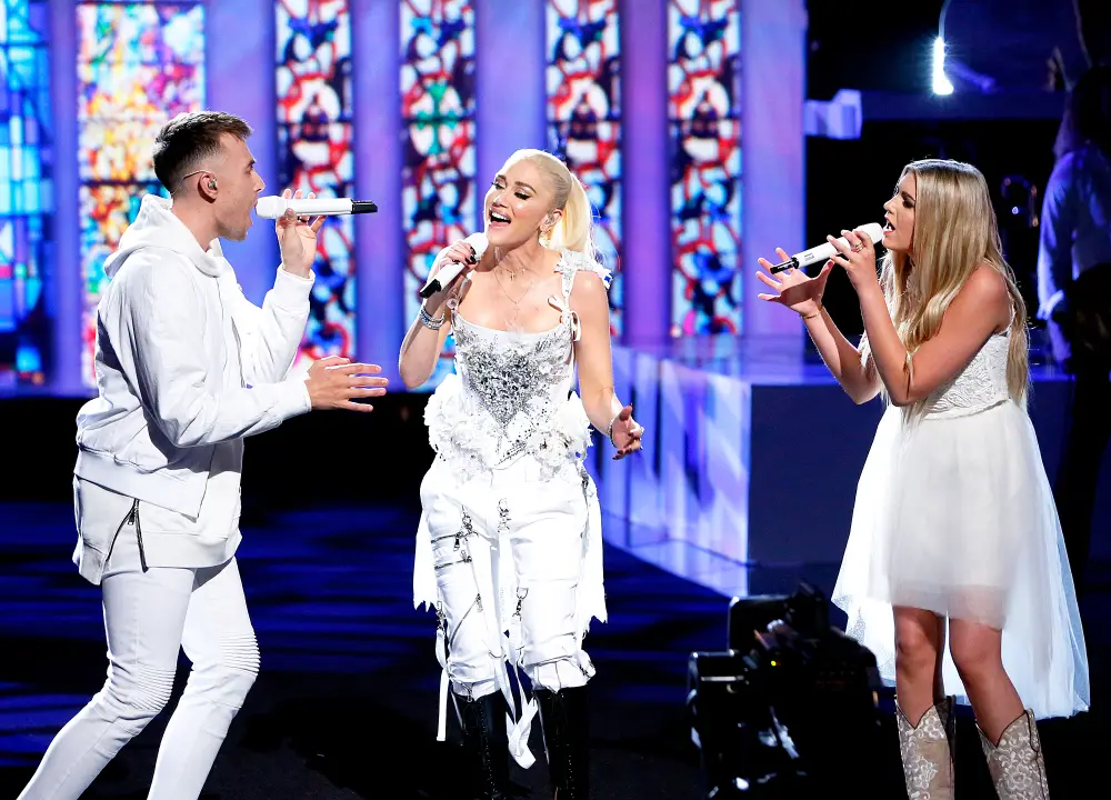 Gwen Stefani, Hunter Plake and Brennley Brown