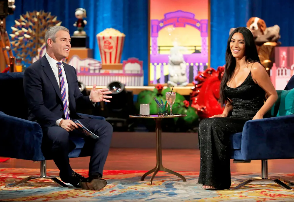 Andy Cohen and Kim Kardashian