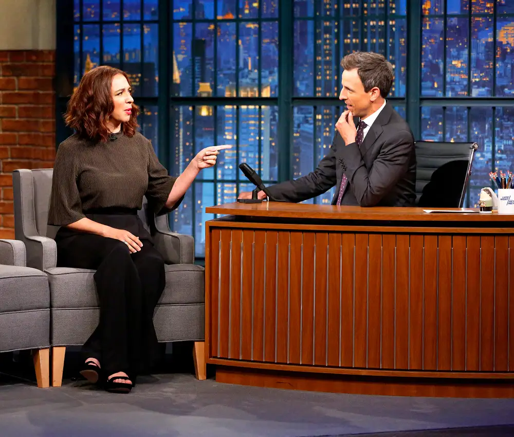 Maya Rudolph and Seth Meyers