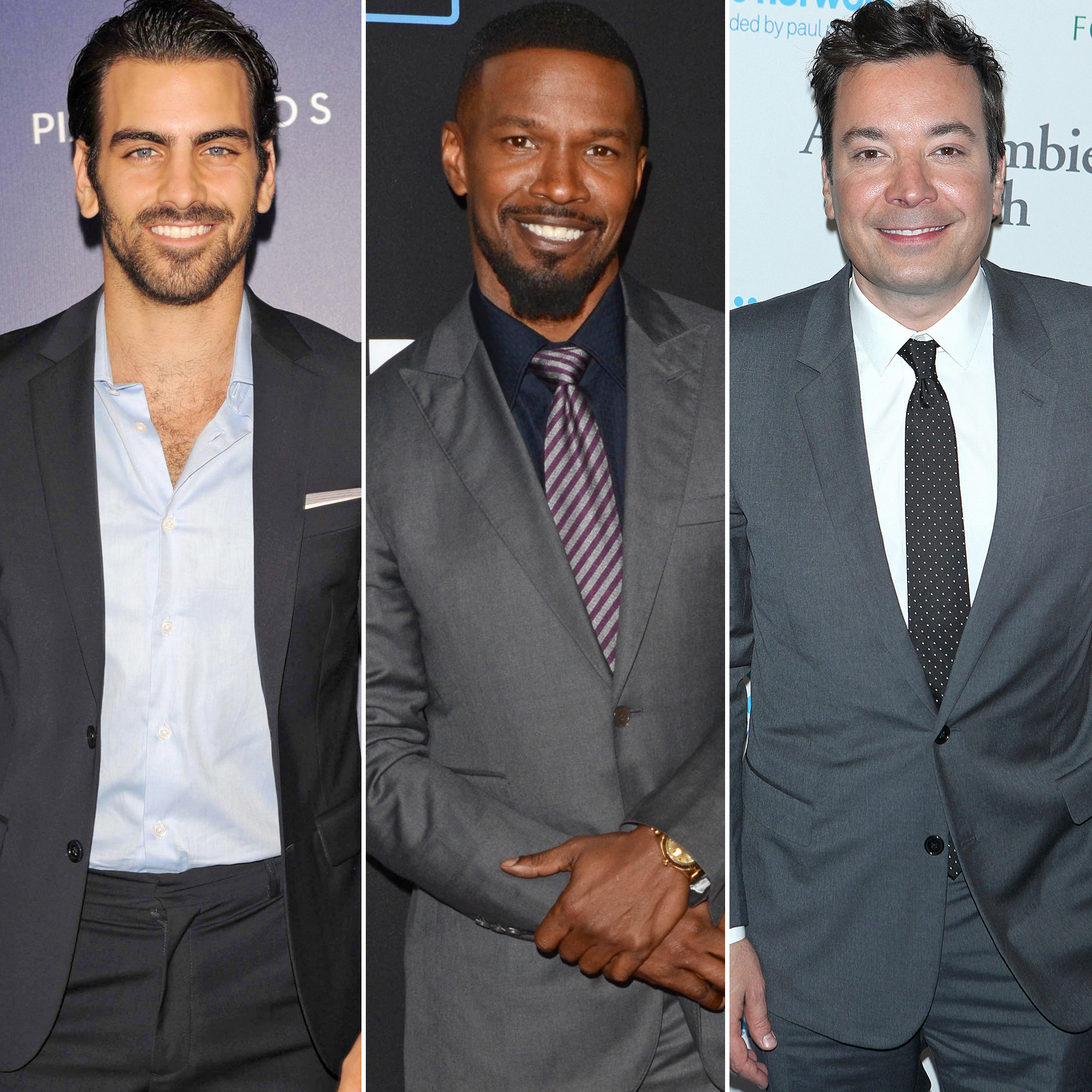 Nyle DiMarco, Jamie Foxx and Jimmy Fallon