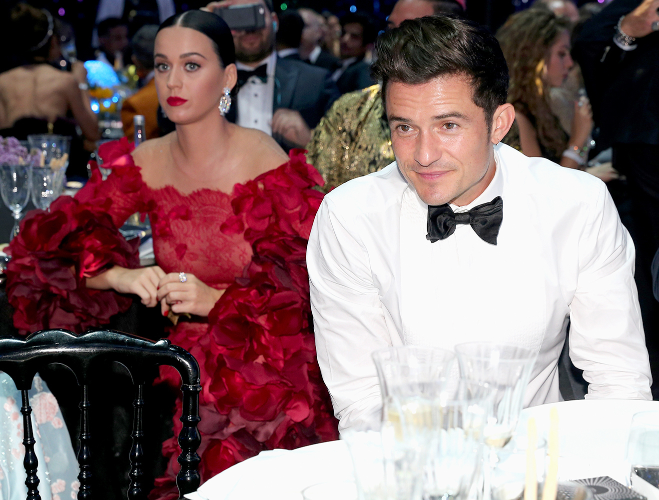 Katy Perry and Orlando Bloom attend the amfAR's 23rd Cinema Against AIDS Gala at the Hotel du Cap-Eden-Roc on May 19, 2016 in Cap d'Antibes, France.