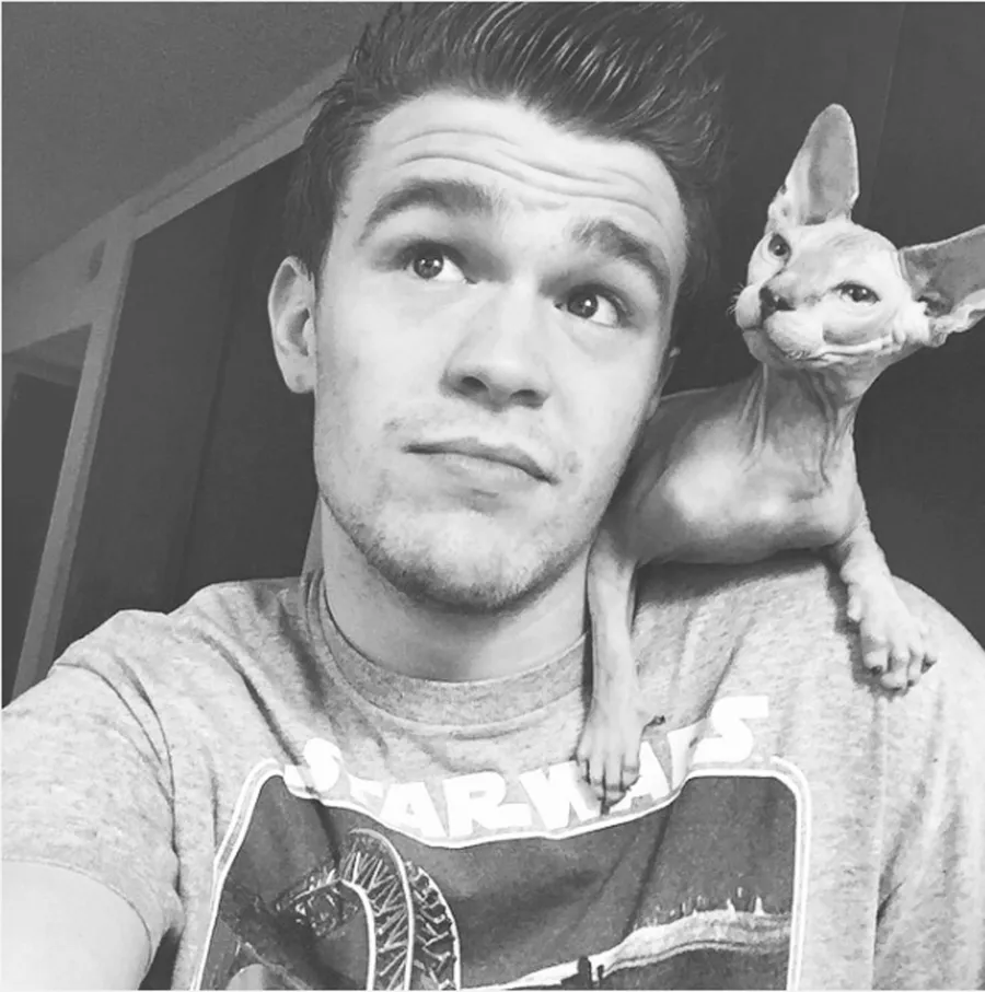 Peyton Clark and Cat