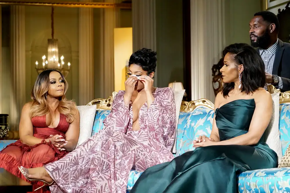 Phaedra Parks, Porsha Williams, and Sheree Whitfield on The Real Housewives of Atlanta Reunion.