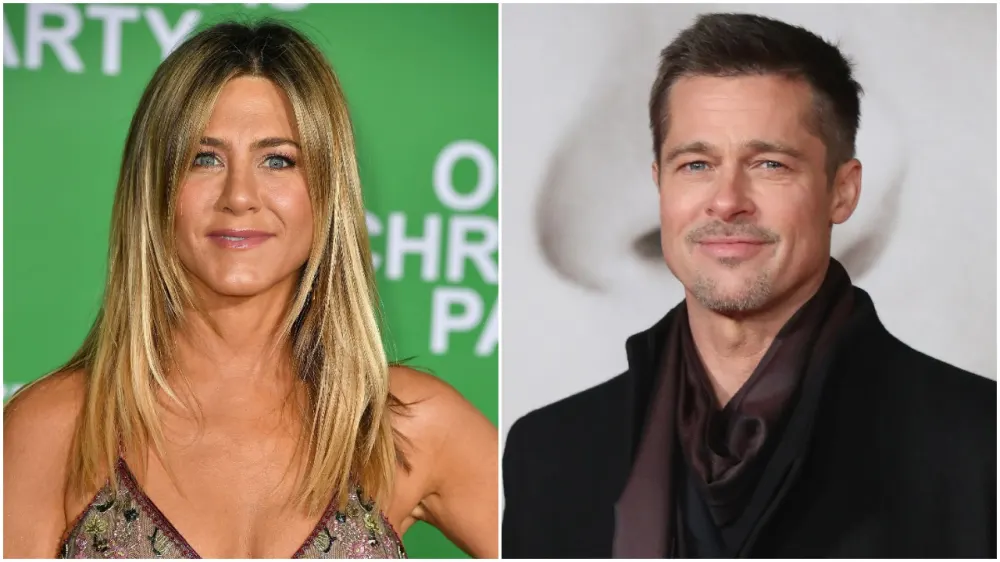 Jennifer Aniston and Brad Pitt