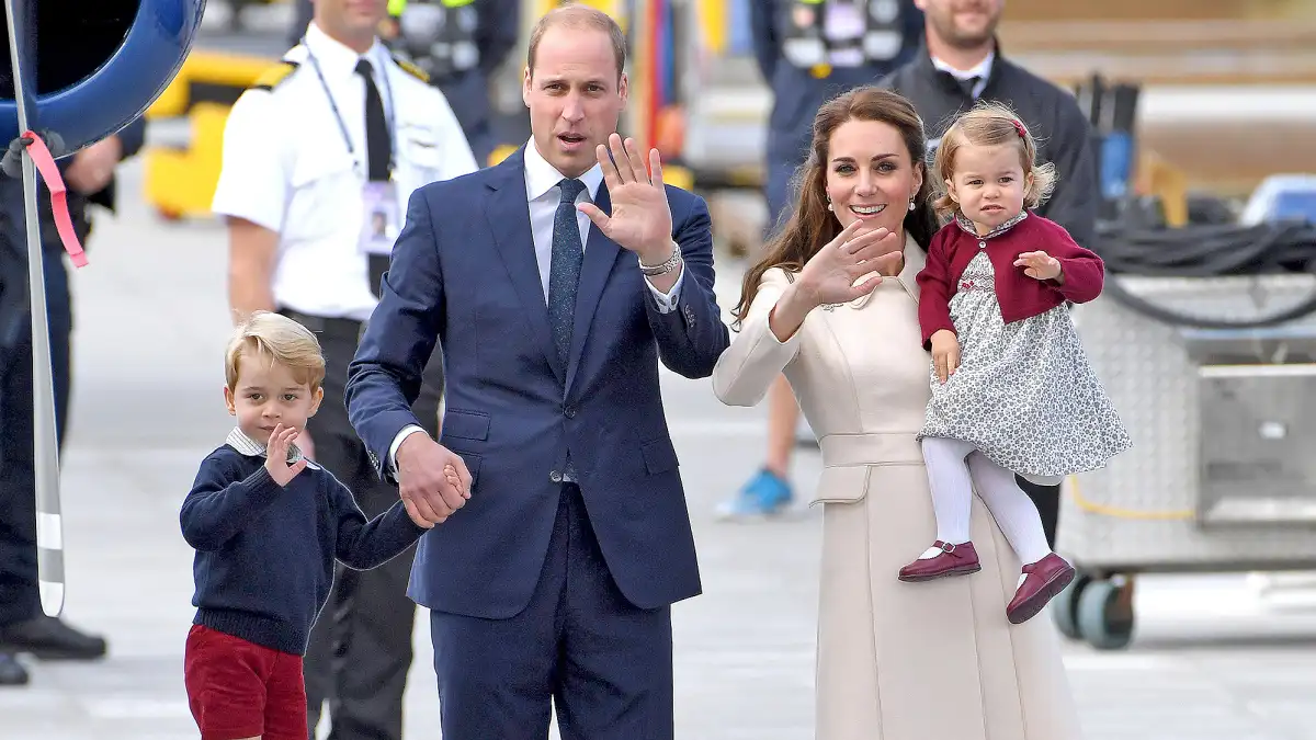 Prince George, Prince William, Duchess Catherine and Princess Charlotte