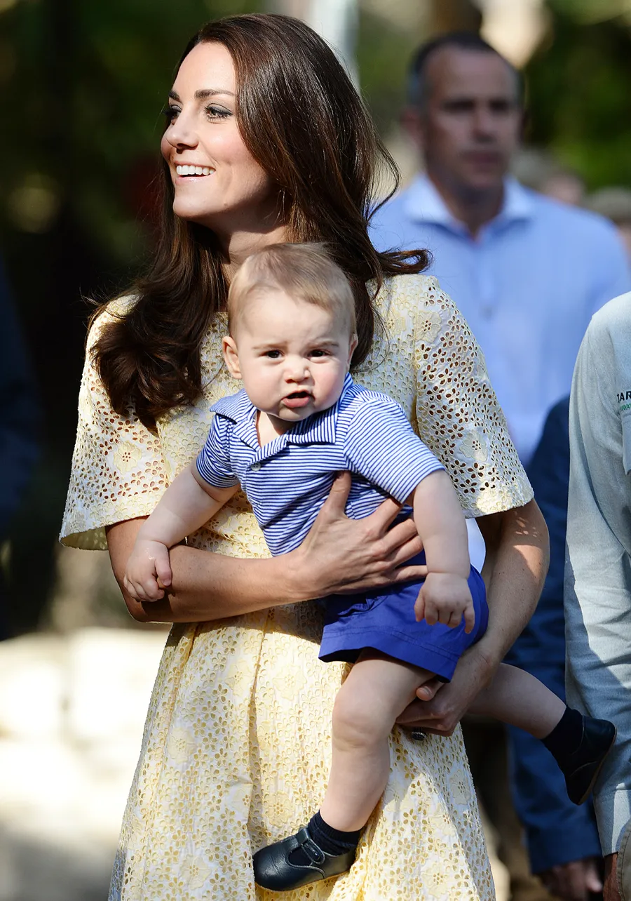 Prince George Kate Middleton grumpy