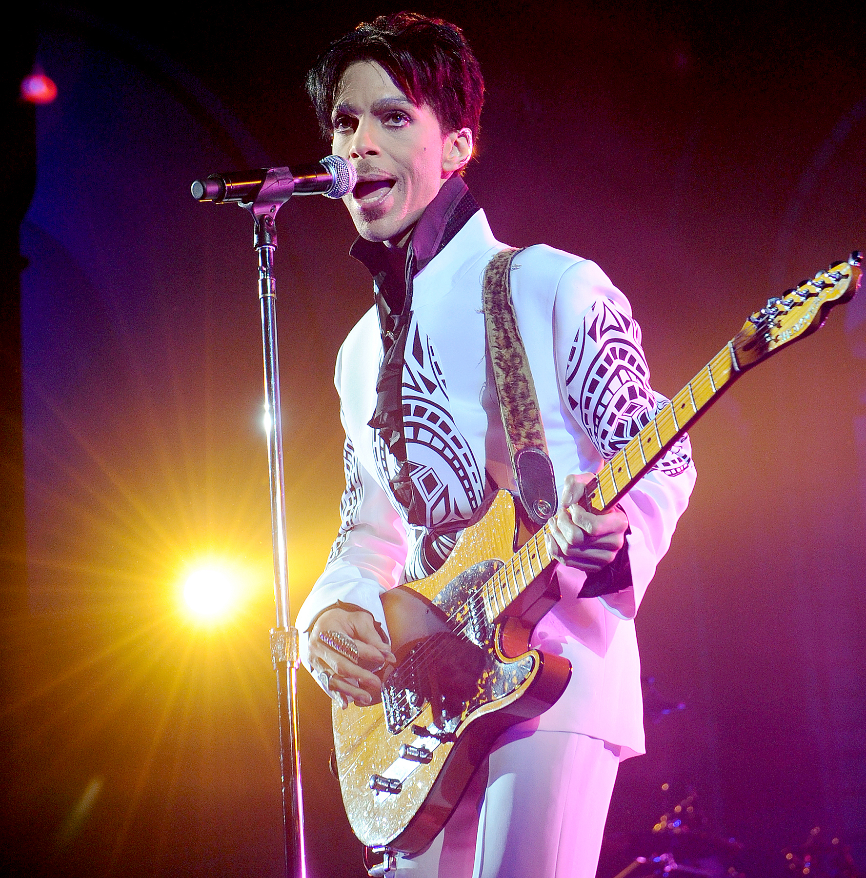 Prince performs on October 11, 2009.