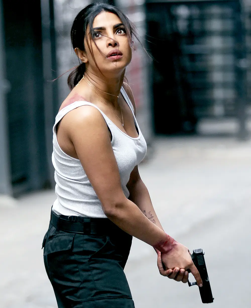 Priyanka Chopra filming