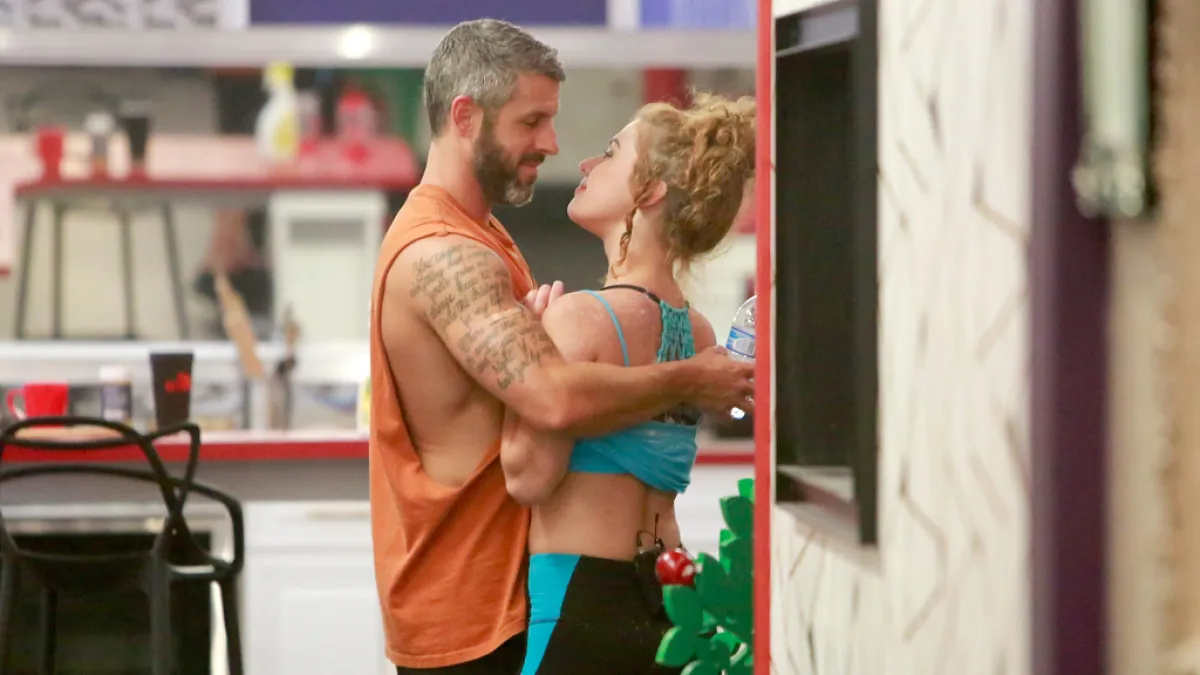 Matthew Clines and Raven Walton in the Big Brother house.