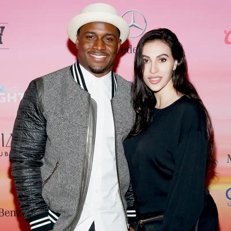 NFL player Reggie Bush (L) and Lilit Avagyan attend ESPN the Party at WestWorld of Scottsdale on January 30, 2015 in Scottsdale, Arizona.