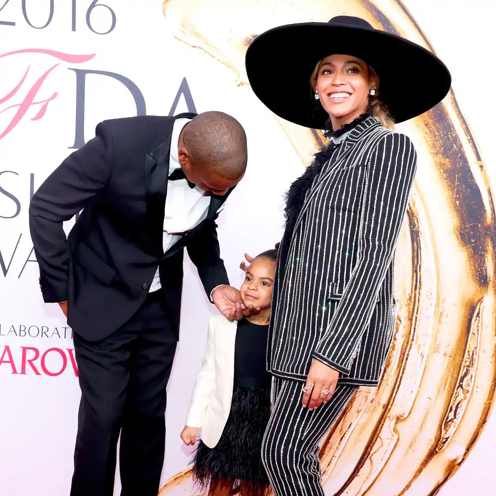 Jay Z, Blue Ivy and Beyonce