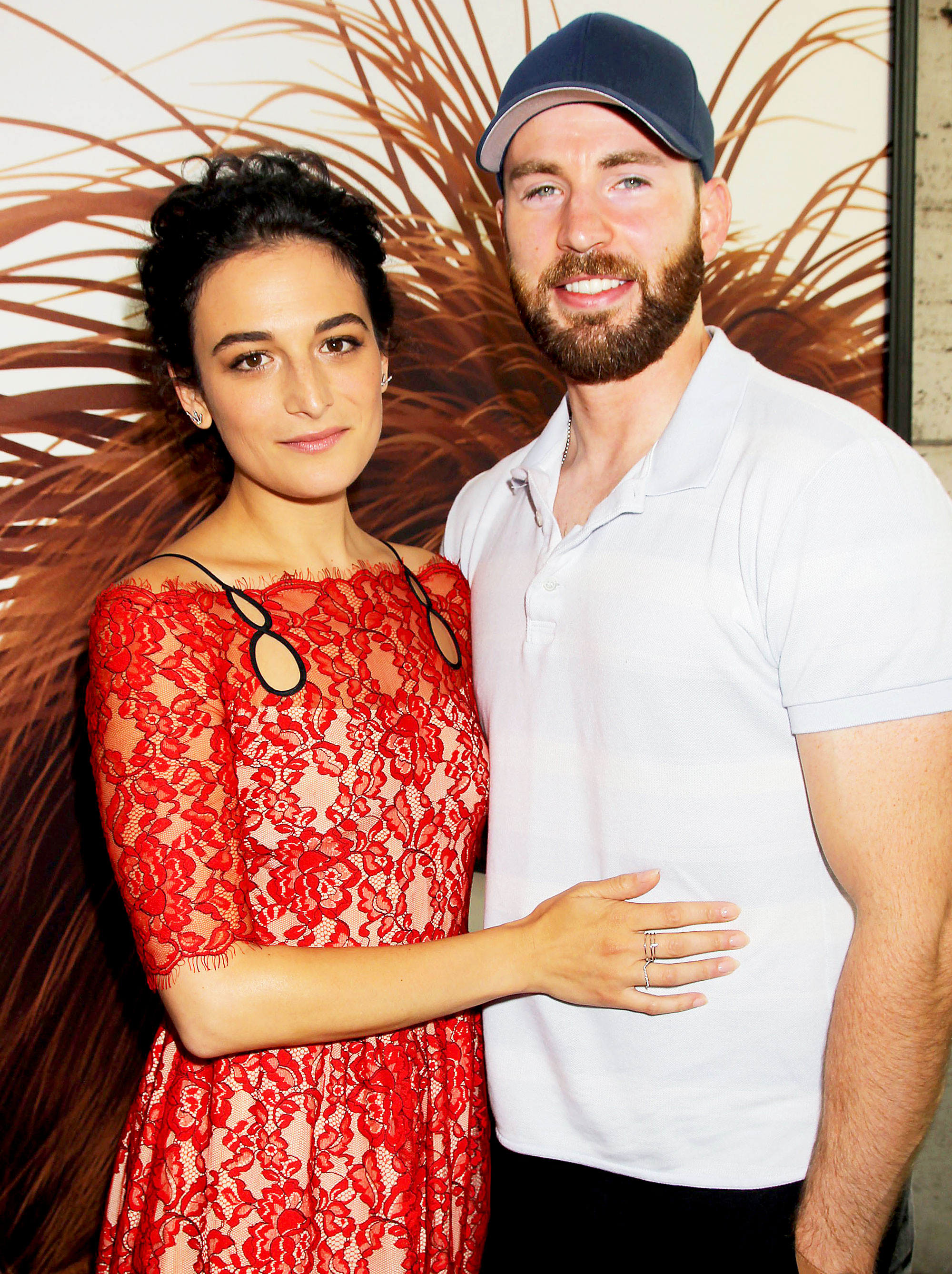 Jenny Slate and Chris Evans