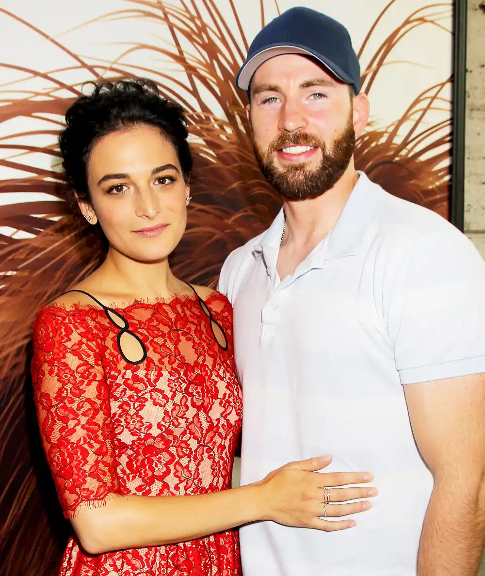 Jenny Slate and Chris Evans