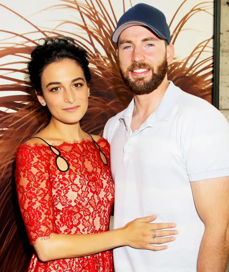 Jenny Slate and Chris Evans